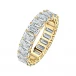 Золотое кольцо с бриллиантами огранки эмеральд. Модель EMERALD5-2012