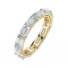 Золотое кольцо с бриллиантами огранки эмеральд. Модель EMERALD4-2011