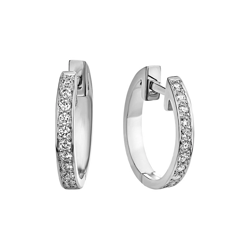 Серьги из белого золота с бриллиантами 0.25 карат. Модель A101-1846